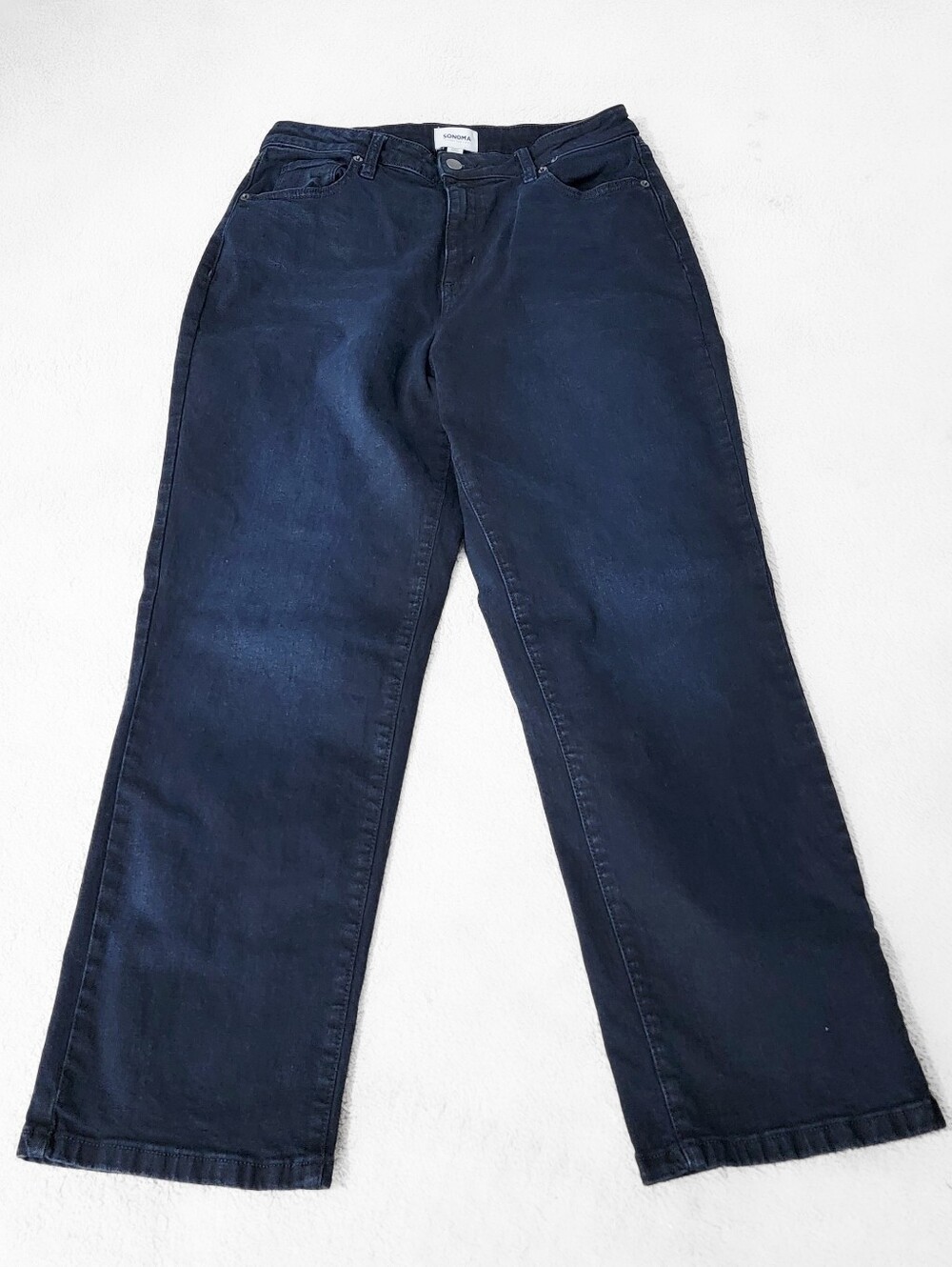 Sonoma Dark Navy Wide Leg Jeans Size 12